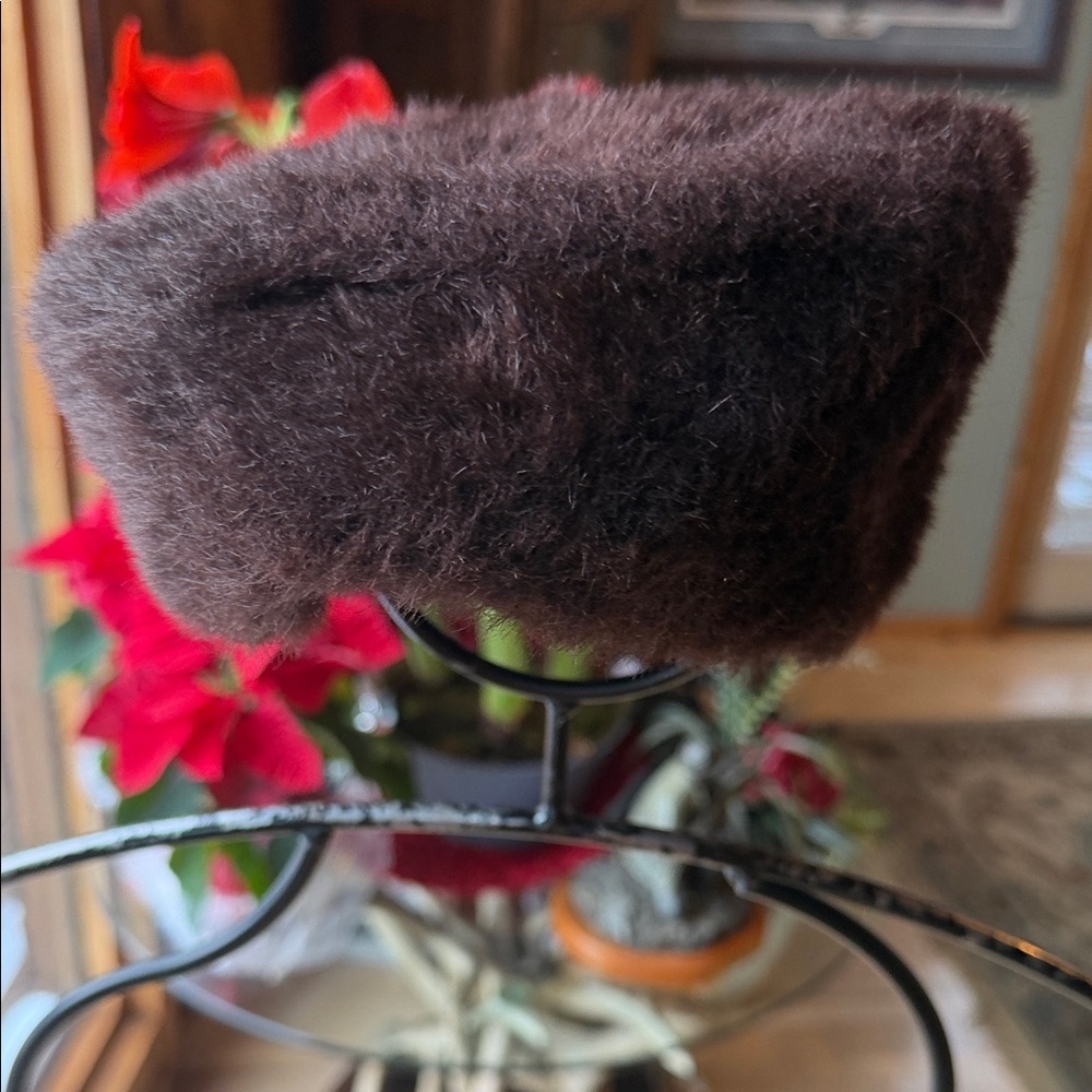 Vintage Russian Shapka Ushanka Traditional Mockba (Moscow) Ambassador Fur Lined